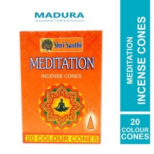 Shri Sasthi Meditation Incense Cones Colour Cones 20 Pieces