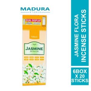 Tulasi Jasmine Flora Incense Sticks (6 Units x 20 Sticks)