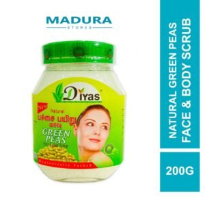 Diyas Natural Green Peas Face & Body Scrub 200g (Serbuk Kacang Hijau)